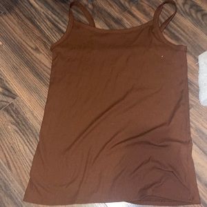 Brown tank top